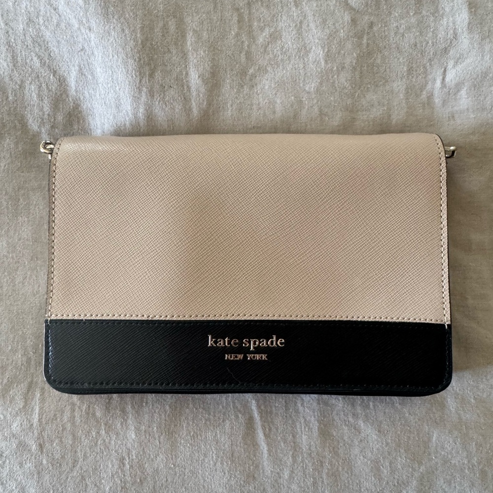 Kate Spade Tan and Black Crossbody Bag